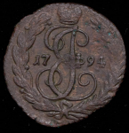 Деньга 1794 без букв (Бит. R2, Иль.5р., Петр. 6р.)