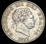 1/2 кроны 1817 (Великобритания)