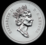 1 доллар 1995 "325 лет Компании Гудзонова залива" (Канада)