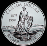 1 доллар 1998 "120 лет Канадской королевской конной полиции" (Канада)