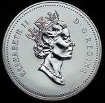 1 доллар 1999 "225 лет открытию острова Хайда-Гуай" (Канада)