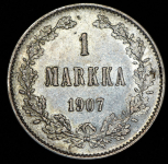 1 марка 1907 (Финляндия) L