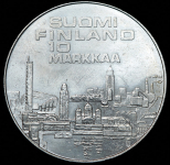 10 марок 1971 "X Чемпионат Европы по легкой атлетике" (Финляндия)