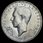100 франков 1946 "600 лет со дня смерти Иоганна Люксембургского" (Люксембург)