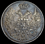 15 копеек - 1 злотый 1837 MW