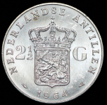 2 1/2 гульдена 1964 (Нидерландские Антиллы)