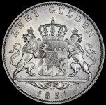 2 гульдена 1851 (Бавария)