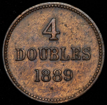 4 дубля 1889 (Гернси)