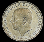 5 крон 1966 "100 лет Конституционной реформе" (Швеция)