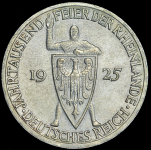5 марок 1925 "1000-летие Рейнланда" (Германия) А