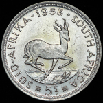 5 шиллингов 1953 (ЮАР)