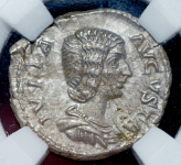 Денарий. Юлия Домна. Рим империя (в слабе)