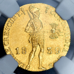 Дукат 1839 (в слабе) (имитация нидерландского дуката)
