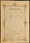 Экзаменационное свидетельство счетоводных курсов г. Астрахани 1912