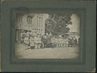 Фотография "Состав пожарной части г. Симбирск" (2 машины)