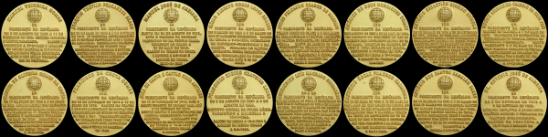 Комплект из 16-ти медалей "Президенты Португалии"