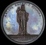 Медаль "300-летие аугсбургского исповедания в Финляндии" 1817 (в п/у)