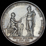 Медаль "В память восхождения на престол Фридриха Вильгельма II 17 августа 1786" (Пруссия)