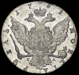 Рубль 1768 СПБ-ТI-СА