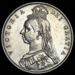 1/2 кроны 1887 (Великобритания)