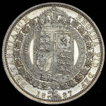 1/2 кроны 1887 (Великобритания)