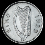 1/2 кроны 1939 (Ирландия)