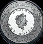 1 доллар 2011 "Бабочки: Голубянка арион (maculinea arion)" (Нуиэ)