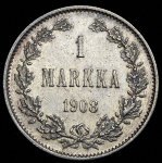1 марка 1908 (Финляндия) L