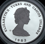 10 крон 1982 "Чемпионат мира по футболу 1982 года в Испании" (Теркс и Кайкос)