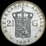 2 1/2 гульдена 1964 (Нидерландские Антиллы)