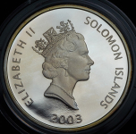 25 долларов 2003 "Самолеты: Wright 1903 Flyer" (Соломоновы острова)