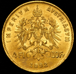 4 флорина - 10 франков 1892 (Австрия)