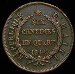 6 1/4 сантима 1846 (Гаити)