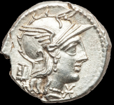 Денарий. Марк Марций. Рим республика