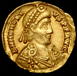Солид. Гонорий. Рим империя
