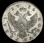 Рубль 1754 ММД-ЕI