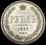 Рубль 1883 СПБ-ДС