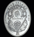 2 доллара 2010 "Яйца Фаберже: Коронационное" (Ниуэ)