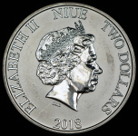 2 доллара 2018 "Звездные войны: Имперский штурмовик" (Ниуэ)