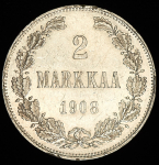2 марки 1908 (Финляндия) L