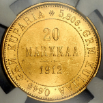 20 марок 1912 (Финляндия) (в слабе) S