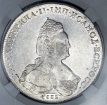 Рубль 1785 (в слабе) СПБ-ТI-ЯА