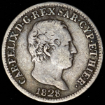50 чентезимо 1828 (Сардиния) L