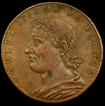 Жетон "Правители Франции: Карл II" (Франция)