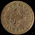 1/2 сольдо 1781 (Сардиния)