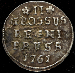 2 гроша 1761 (Бит. R2, Иль. 8р.)