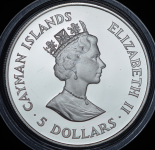 5 долларов 1988 "XXIV летние Олимпийские Игры, Сеул 1988" (Каймановы Острова)