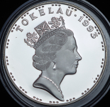 5 долларов 1993 "HMS Pandora" (Токелау)