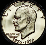 1 доллар 1976 "200 лет независимости США" (США) S