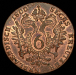 6 крейцеров 1800 (Австрия)